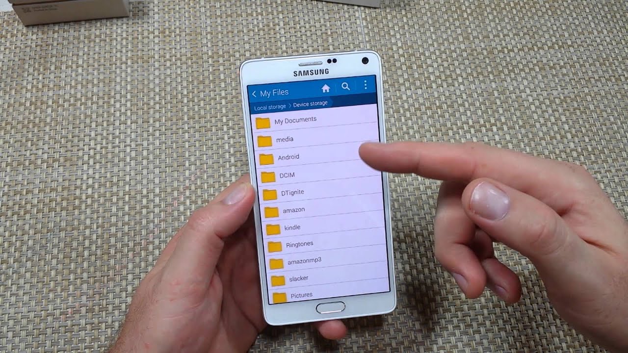 Samsung Galaxy Note 4 How To Move Photos, Files Folders