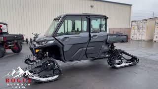 All New Can -Am W Apache Backcountry Tracks 2022.5 Can-Am Defender On Tracks. First Walk Around
