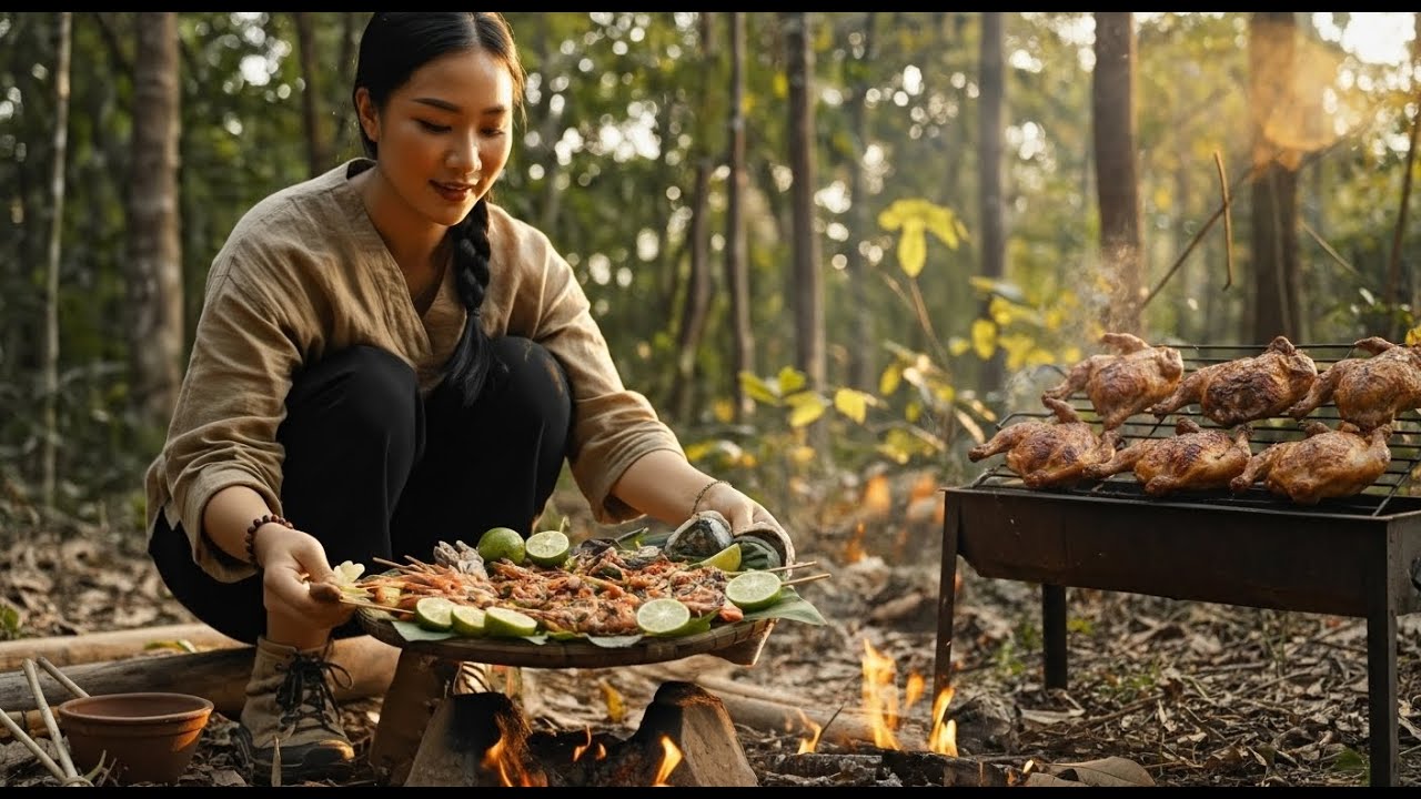 Asian Wild: Linh Cooks Jungle Herb Grilled Chicken (Relaxing, No Voice)