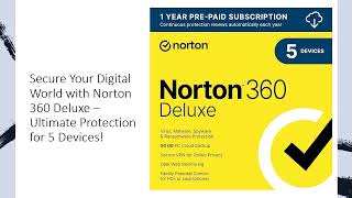 Secure Your Digital World with Norton 360 Deluxe – Ultimate Protection for 5 Devices!