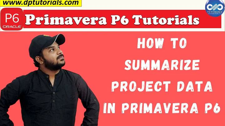 How To Summarize Project Data In Primavera P6 || Primavera Tutorials || dptutorials