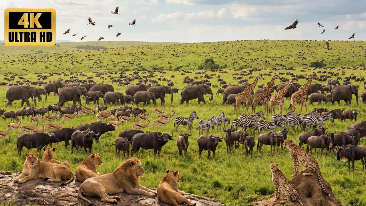 Above the African Jungle 4K | Vast Nature & Wild Animals