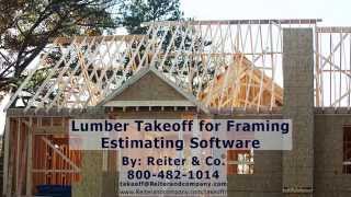 Lumber Takeoff Estimating Software for Framing