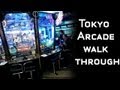 Japanese Video Game Arcade Walk Through - Tokyo