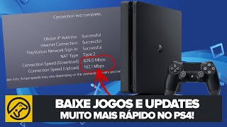 DICA: Faça o DOWNLOAD de JOGOS e updates MUITO MAIS RÁPIDO no PS4! 