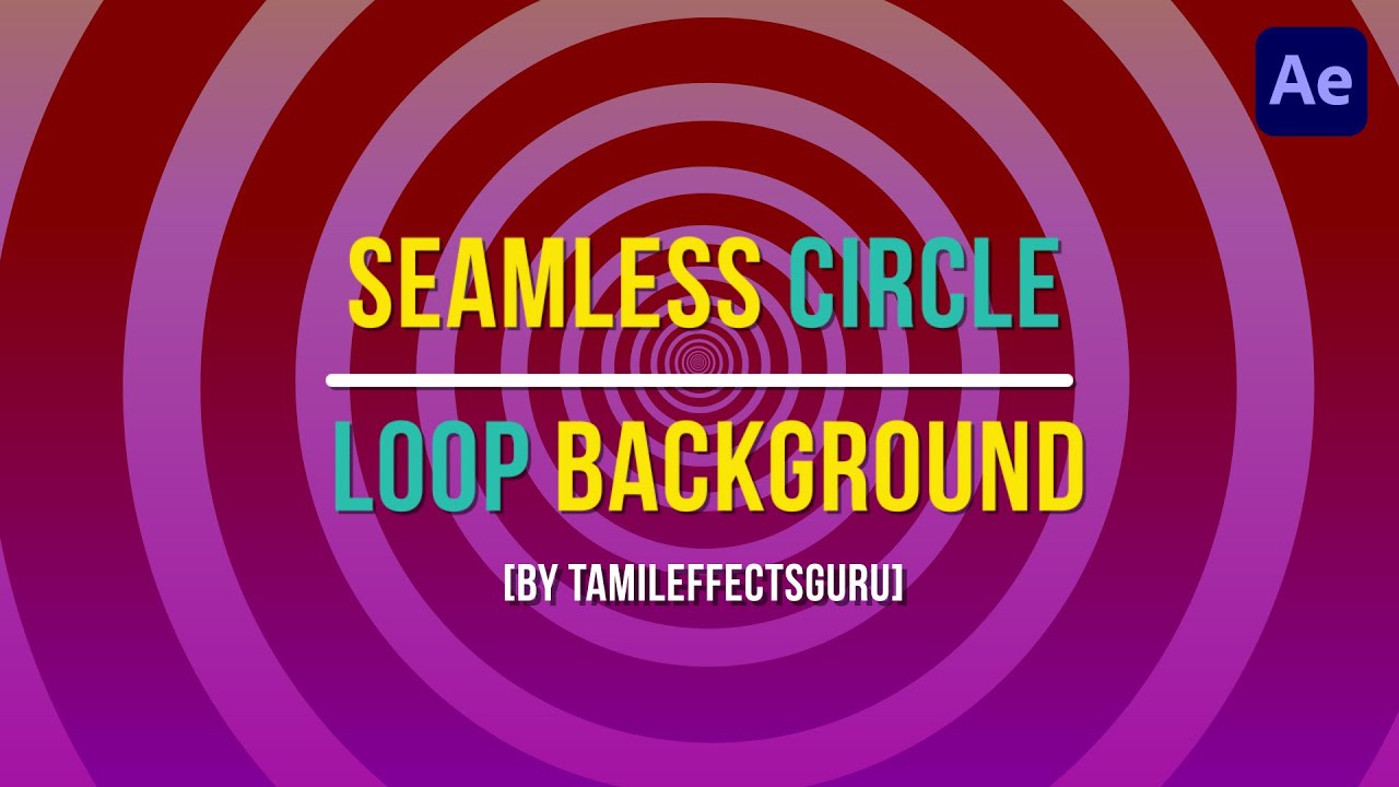 After Effects Seamless Loop Animation Tutorial in Tamil - YouTube