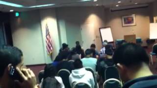 Hotel event with Patrick comer