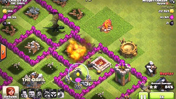 Clash of Clans - CRAZY TACTIC! - WTF LOOT!