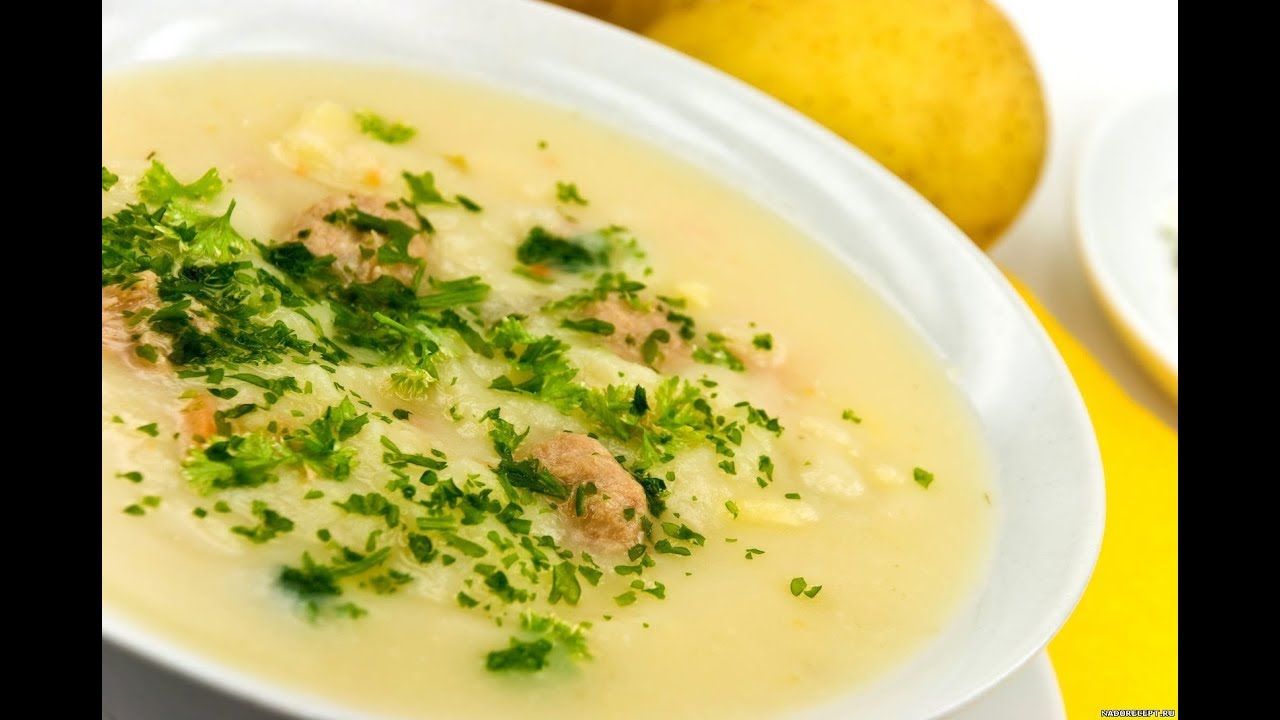 СУП ПЮРЕ C ШАМПИНЬОНАМИ B ЦВЕТНОЙ КАПУСТОЙ
