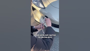 Very strong tow rope tying method!#driving #skills #tips #knowledge #fpy