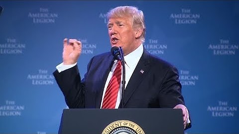 Trump calls for unity in address to veterans