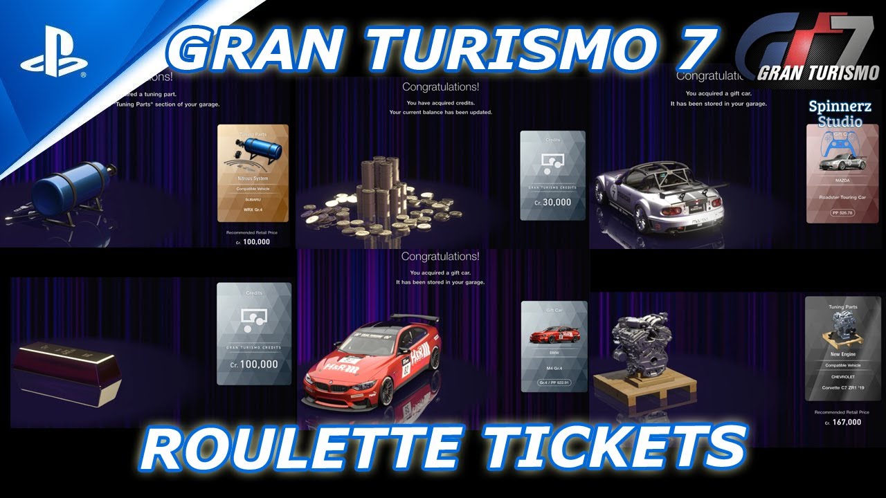 Ticket Roulette Gran Turismo 7 Roulette Tickets | GT7 Roulette Tickets - YouTube