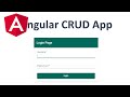 Angular login page | Material Design with Flex-Layout | Angular crud application #1