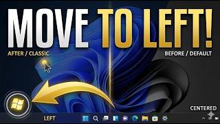 How To Move The Windows 11 Start Menu Taskbar To The Left