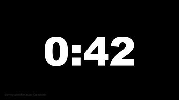 42 seconds [42 secs] clock timer countdown || Alarm Focus