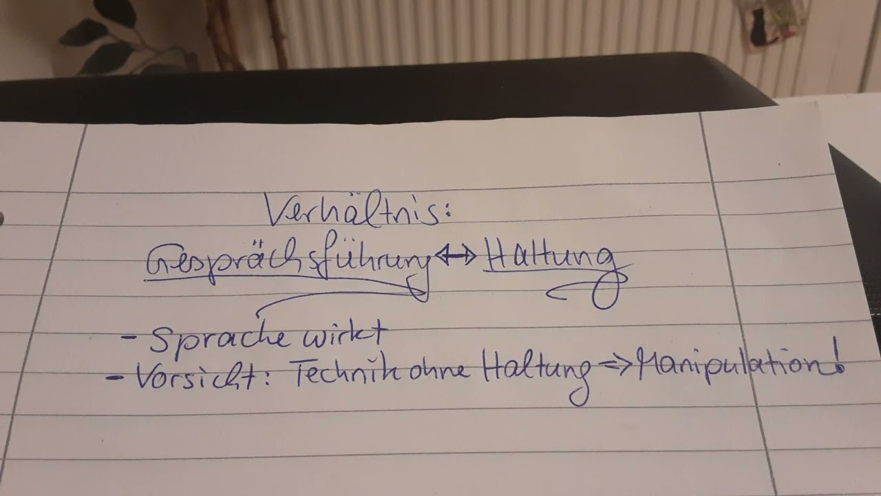 Gesprächsführung und Haltung in der Sozialen Arbeit