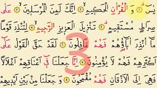 Yasin Suresi 1. Sayfa 41 Tekrar Salih Polat Ok Taki̇pli̇ Hizli Okuyuş 4K