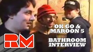 OK GO Bathroom Interview w/ Maroon 5 + MAGIC!