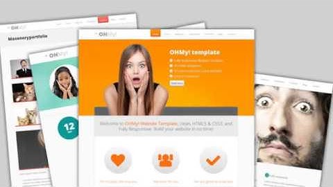 OHMY! HTML5, CSS3, Bootstrap website template + Download