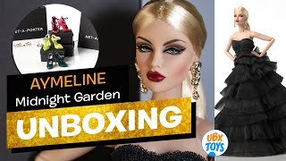 UNBOXING AND REVIEW AYMELINE (MIDNIGHT GARDEN) INTEGRITY TOYS Dolls Jason Wu [2020] Fashion Royalty screenshot 5
