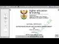 EBM N4 CASHFLOW STATEMENT NOVEMBER 2025 WORKINGS EXPLAINED