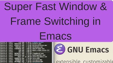 Emacs Super Fast Frame/Window Switching with FrameMove & WindMove