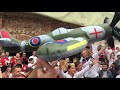 German bombers in the air | England fan’s chant
