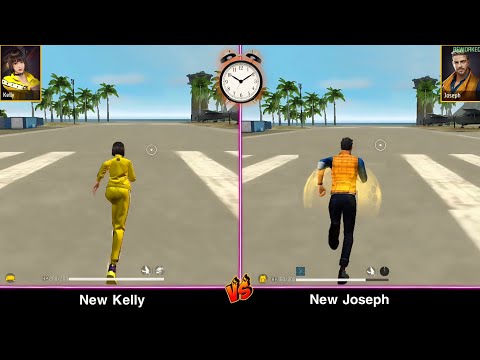 NEW KELLY VS NEW JOSEPH ABILITY TEST FREE FIRE // GARENA FREE FIRE