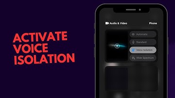 Activate voice isolation in iPhone in ios 18