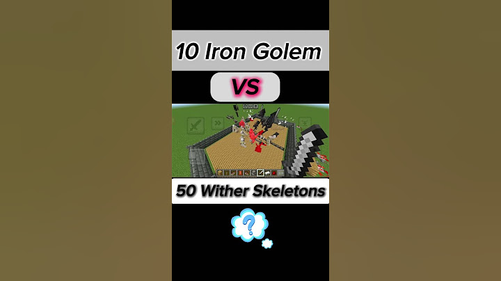 10 Iron golem vs 50 Wither Skeletons💥.
