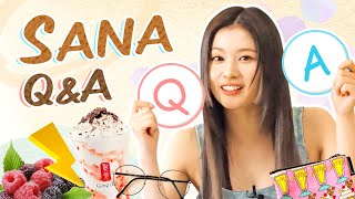 Sana Q&A, Her favorite coffee, food, movie...and hate | answer not just Between 1&2 (Eng Subtitle)