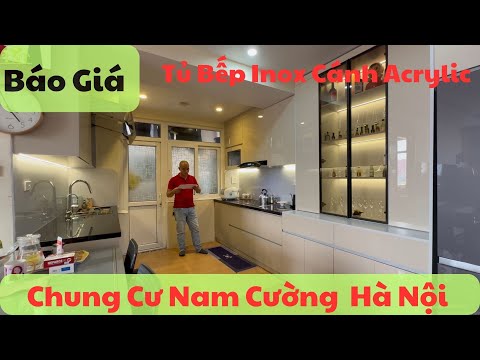 Acrylic Parallel Kitchen Cabinet Price List at Nam Cuong Hoang Quoc Viet Apartment I TNT Kitchen ...