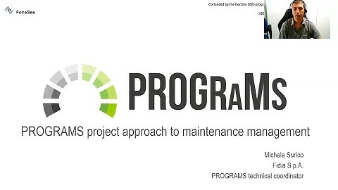 Summary of PROGRAMS EU project approach to maintenance management