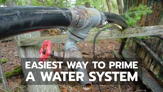 cottage life: easiest way ever to prime a water system