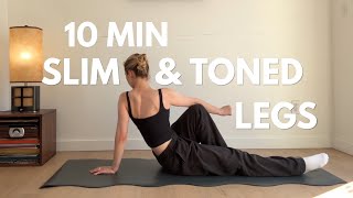 10MIN toned & slim legs | Beginner friendly 
