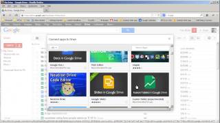 Adding the Fusion Tables app to Google Drive
