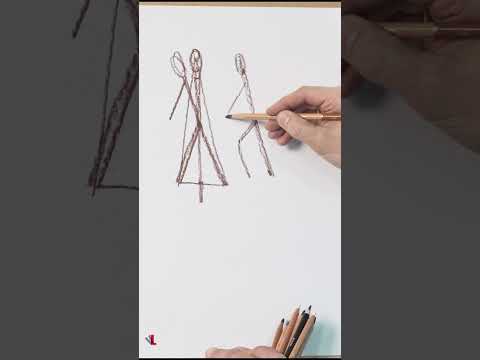 Как рисовать фигуру в движении