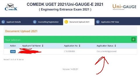 Comedk - how to know if your documents are approved or not