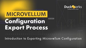 Microvellum Config Export Process