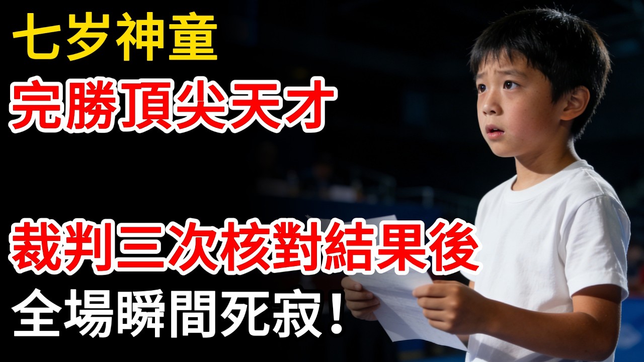 七歲神童，完勝頂尖天才，裁判三次核對結果後，全場瞬間死寂！