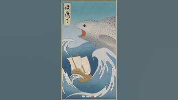 Isonade  磯撫で | Drawing Japanese Yokai #yokaitdays #ukiyoe #art