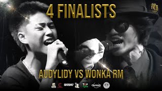 4 Finalists : AUDYLIDY Vs. WONKA RM | Rap Flow Round
