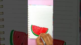 🍉 English Cover Page Idea ✨ | Easy & Cute Notebook Decoration