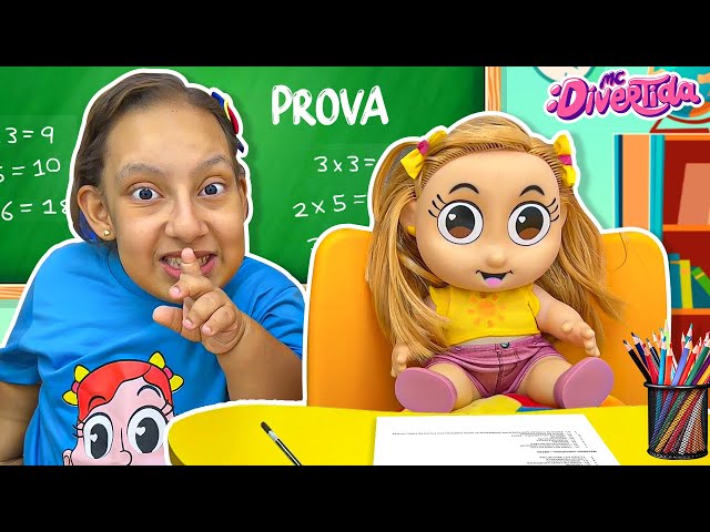 MC Divertida doll became a school student - Story for Children with Maria  Clara (MC Divertida) 