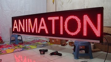 Running Text Merah 52x265Cm Wifi + LAN by Sala3.NET