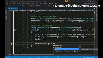 C# 6.0 Tutorial - Advanced - 78. How to Use RSAPKCS1KeyExchangeDeformatter to Decrypt The Message