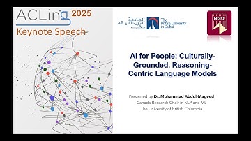 ACLing 2025 Keynote: AI for People: Culturally-Grounded, Reasoning-Centric Language Models