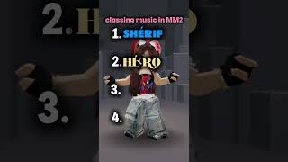Classement des SONS de MM2 #roblox #mm2 #shorts #faitespercer