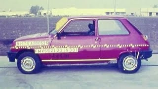 1980 Renault 5 (R5/Le Car) Frontal Crash Test by NHTSA | CrashNet1
