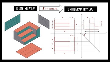 Isometric View To Orthographic Views Problem #2